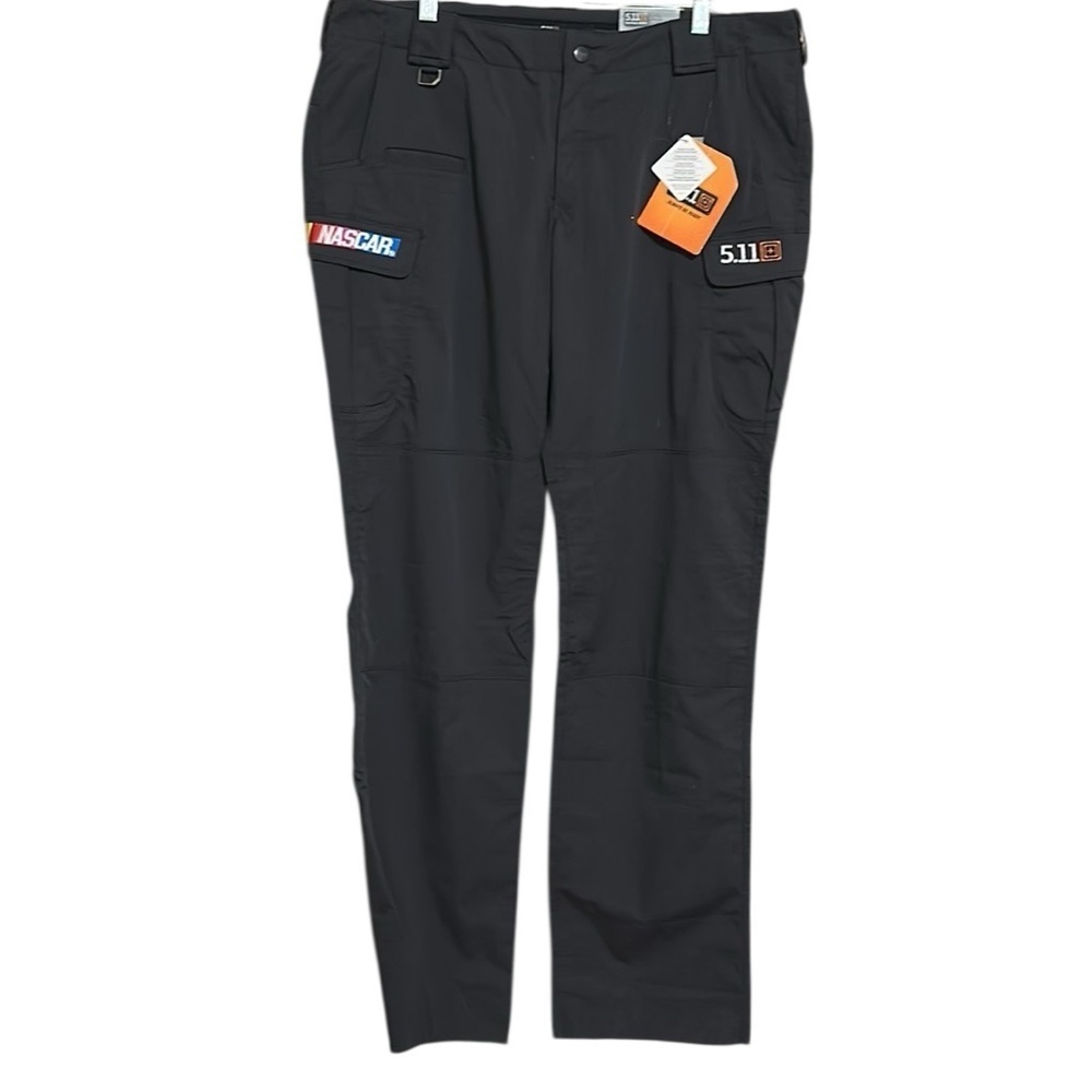 5.11 Tactical NWT Women’s Nascar logo Stryke Pants Charcoal Hemmed Size 18